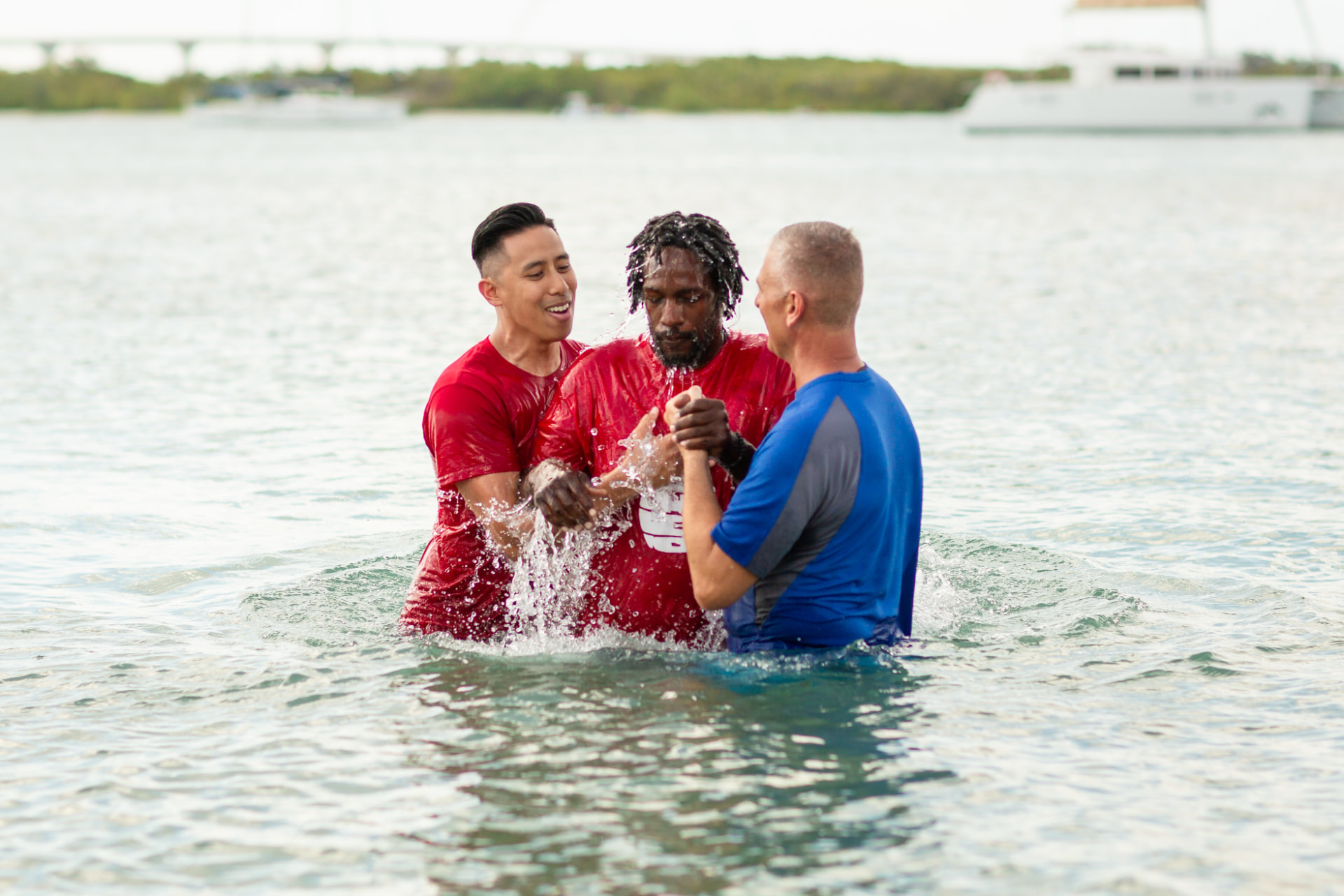 Celebrating a spring baptism at Sunlight